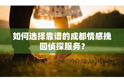 如何选择靠谱的成都情感挽回侦探服务？