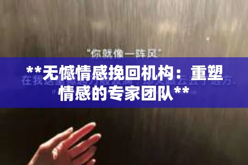 **无憾情感挽回机构：重塑情感的专家团队**