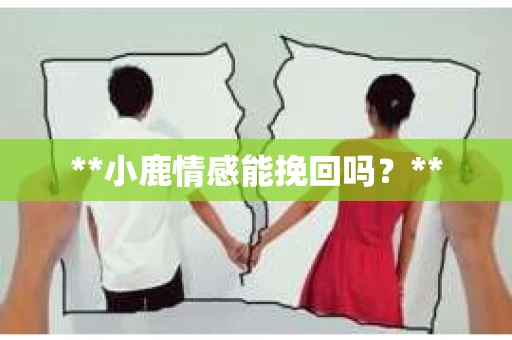 **小鹿情感能挽回吗？**