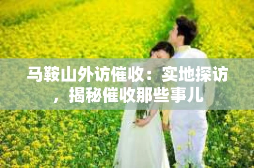 马鞍山外访催收：实地探访，揭秘催收那些事儿