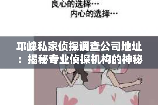 邛崃私家侦探调查公司地址：揭秘专业侦探机构的神秘面纱