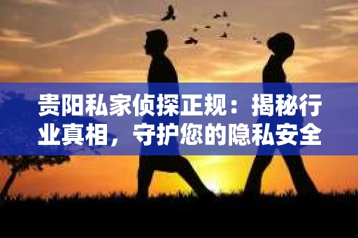 贵阳私家侦探正规：揭秘行业真相，守护您的隐私安全