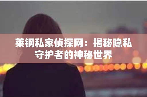 莱钢私家侦探网：揭秘隐私守护者的神秘世界
