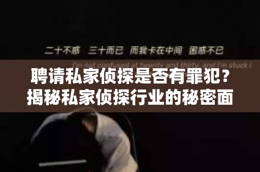 聘请私家侦探是否有罪犯？揭秘私家侦探行业的秘密面纱