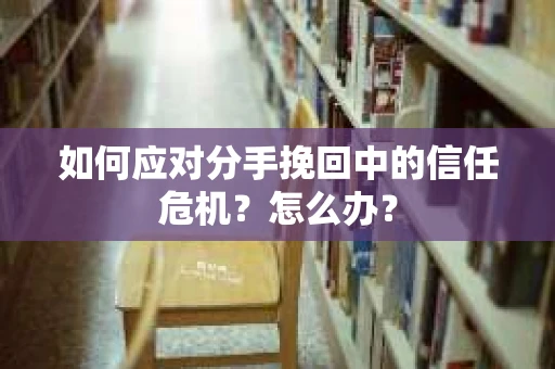 如何应对分手挽回中的信任危机？怎么办？