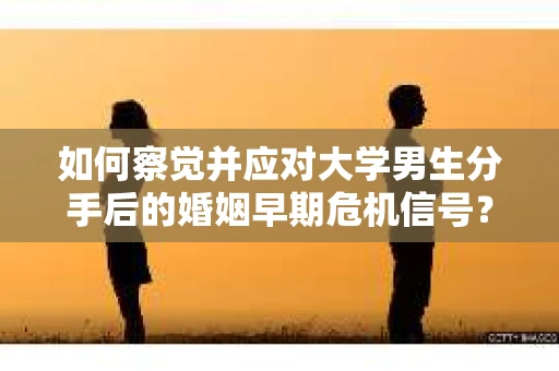 如何察觉并应对大学男生分手后的婚姻早期危机信号？