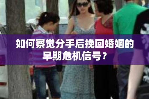 如何察觉分手后挽回婚姻的早期危机信号？