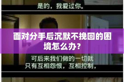 面对分手后沉默不挽回的困境怎么办？